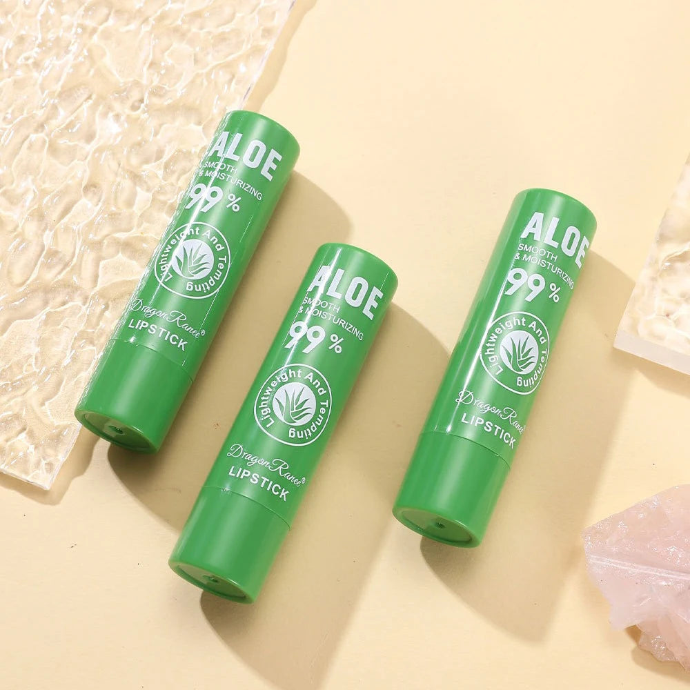 1/12 pièces Aloe rouge à lèvres couleur changeante baume à lèvres longue durée nourrir les lèvres soin maquillage hydratant aqueux rouge à lèvres