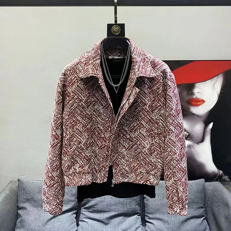 Blazer Mode rétro marée de marque pour hommes veste Style décontracté printemps col rabattu ample