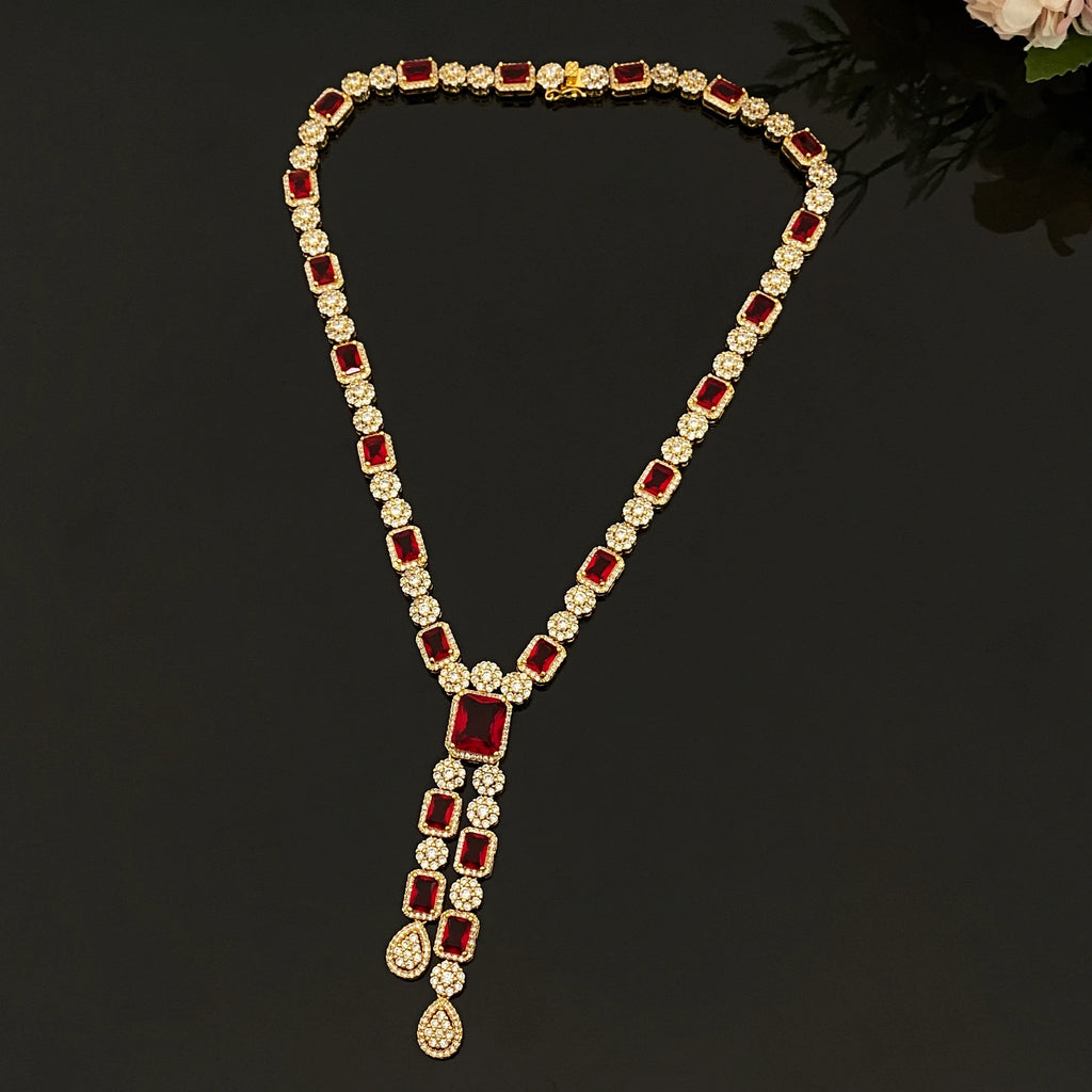 ensemble de LUXE  4 pendentifs en forme de goutte d'eau, bijoux en Zircon plaqué pour femmes, Bracelet, bague, collier, boucles d'oreilles, combinaison adaptée à un usage quotidien