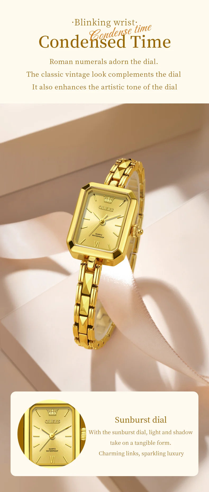 Montres pour femme Original élégant carré Quartz montre-bracelet étanche lumineux dames femme polyvalent Reloj