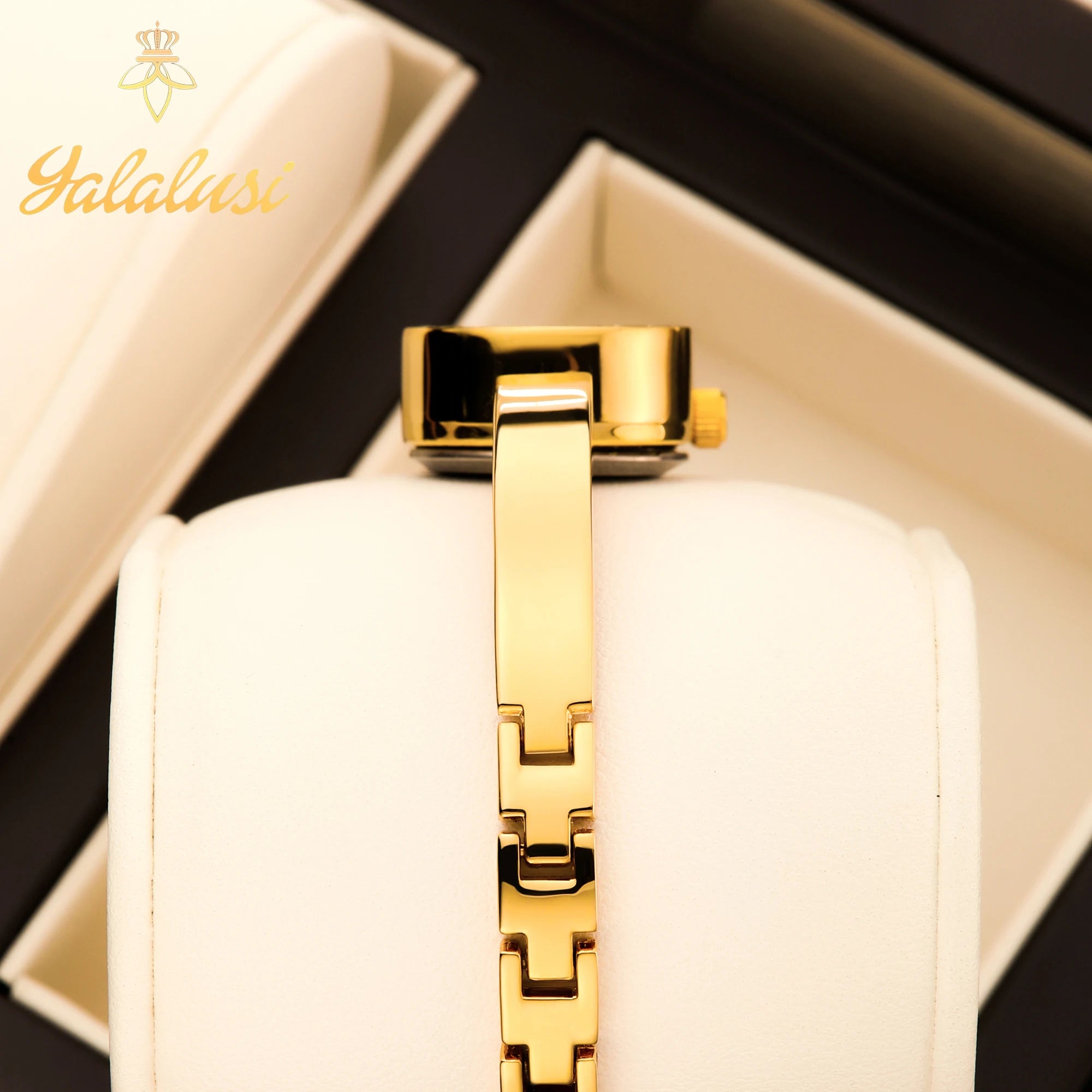 Montre à Quartz plaquée or pour femme Design de luxe montre pour femme à la mode Style élégant boîte de montre cadeau pour femme