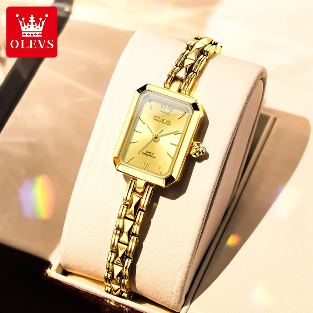 Montres pour femme Original élégant carré Quartz montre-bracelet étanche lumineux dames femme polyvalent Reloj