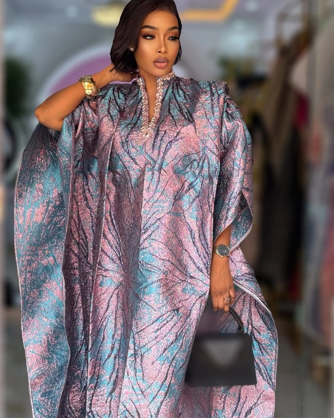 Robe Boubou vêtements africains pour femmes Robe caftan mode Vintage Robe d'été décontracté
