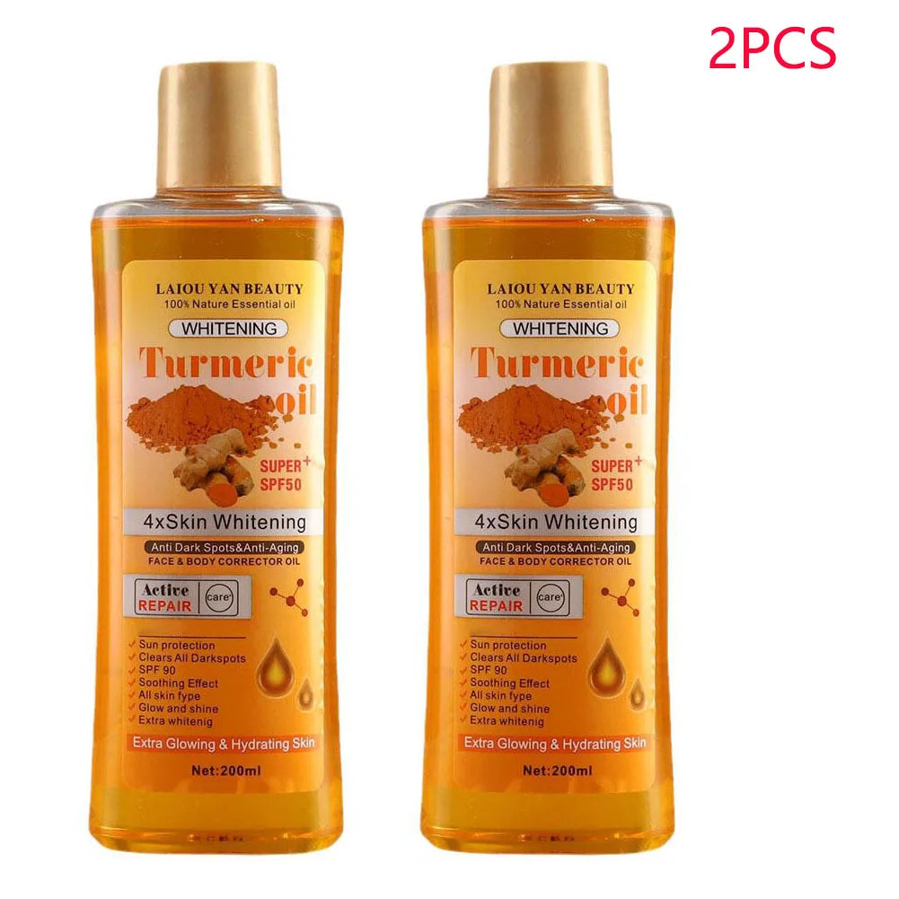 Huile essentielle de curcuma huile de Massage du visage corps diffuseur hydratant aromathérapie éclaircissante lissante corps visage soins de la peau 200m