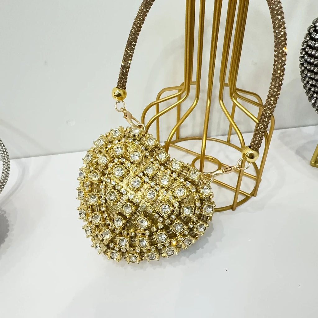 Pochette sac à main  DE Luxe Mini diamant incrustation coeur forme cristal pierres soirée de mariage sacs à bandoulière poignée strass