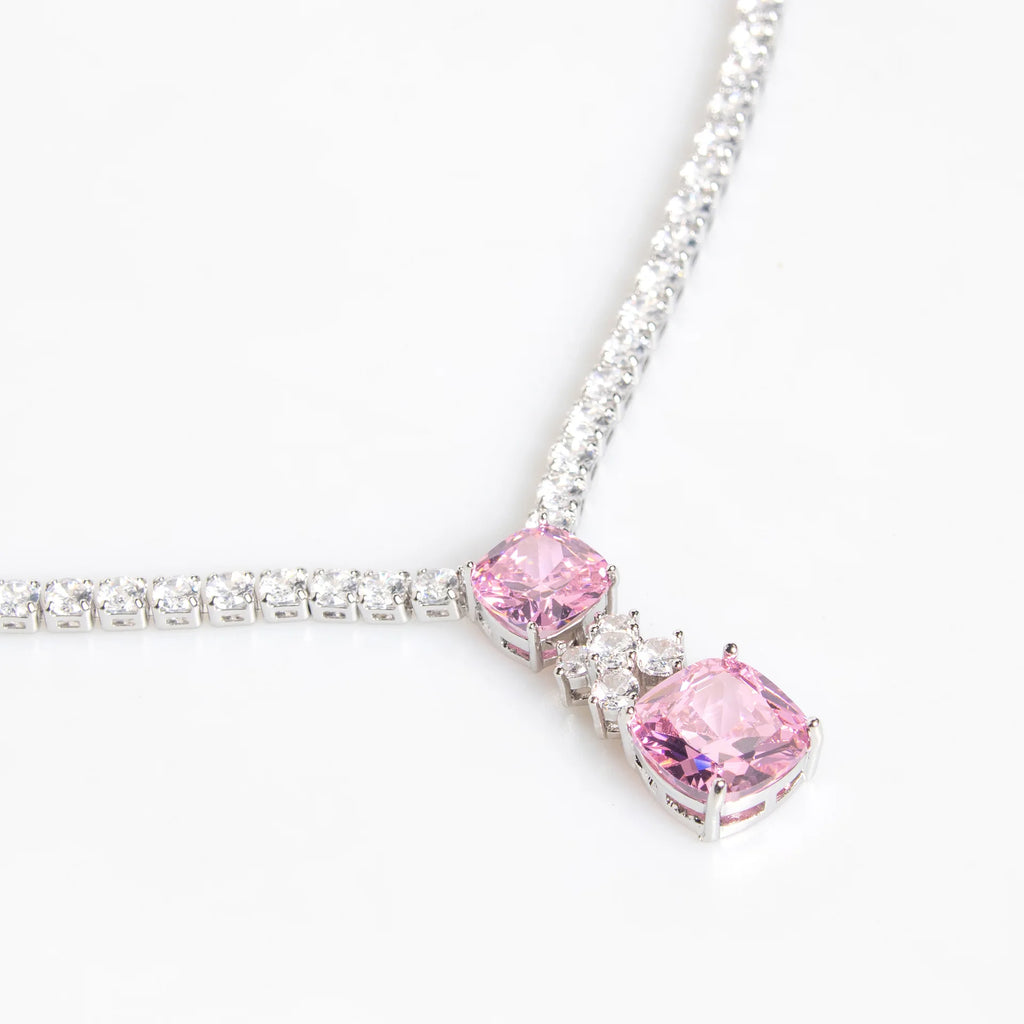 Ensemble de bijoux de mariage de luxe pour mariées et femmes, ensemble collier et boucles d'oreilles en zircone cubique, ras du cou pour fête de bal, pendentif, cadeaux