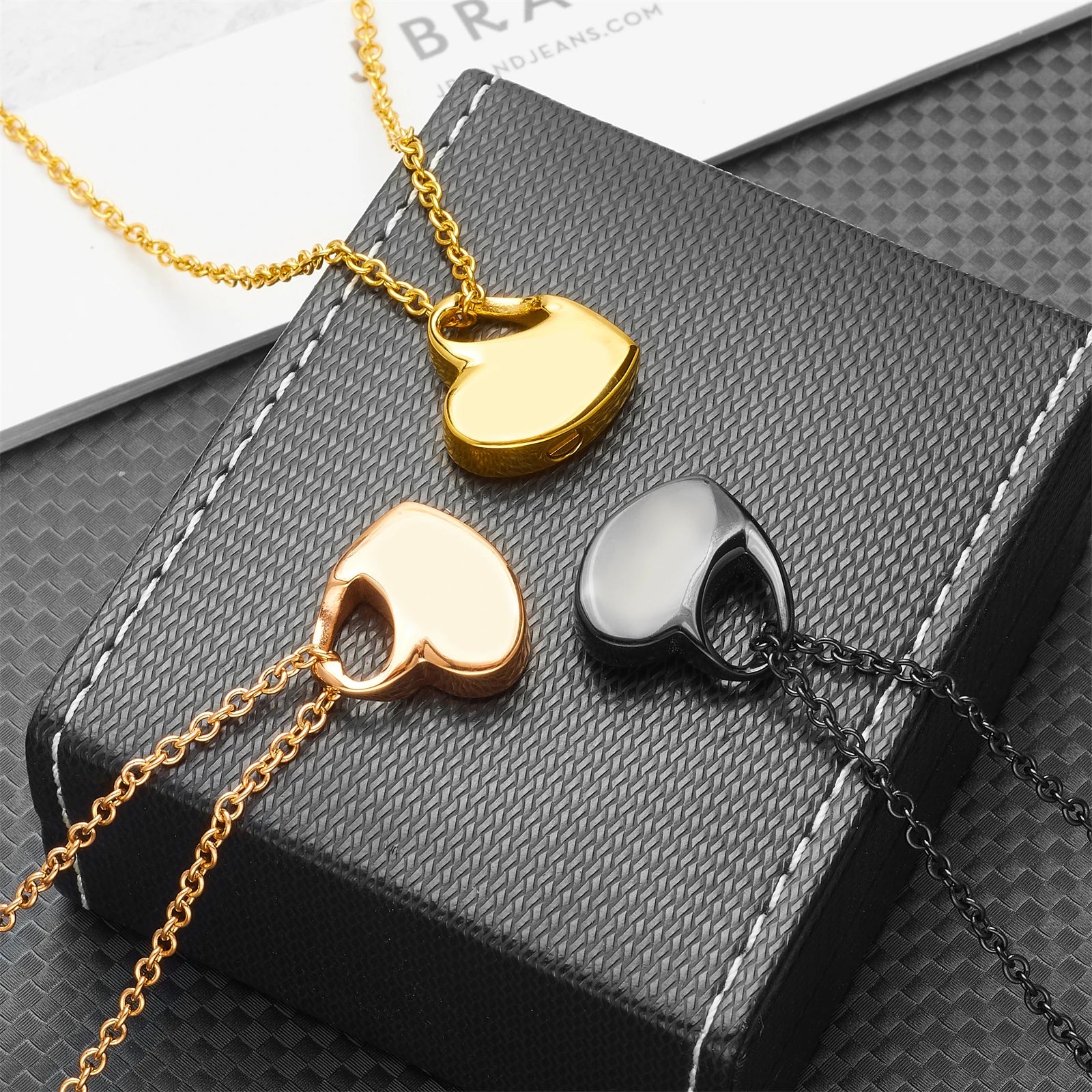 Pendentif urne coeur en acier inoxydable pour cendres humaines-collier de crémation, bijoux souvenir commémoratif