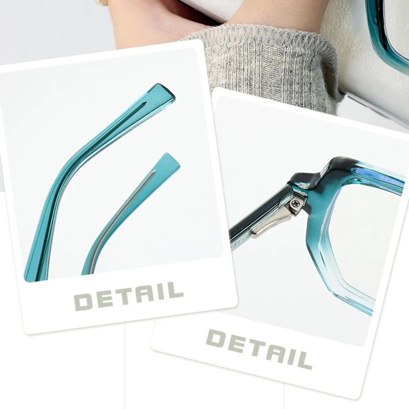 Lunettes carrées anti-Blu-Ray pour hommes et femmes, lunettes transparentes vintage, monture optique, lunettes d'ordinateur, mode respirante