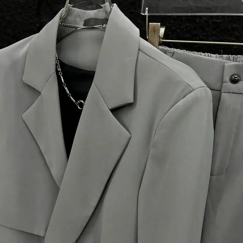 Ensemble pour homme  printemps automne nouveaux Techwear Niche ample Chic personnalité à la mode