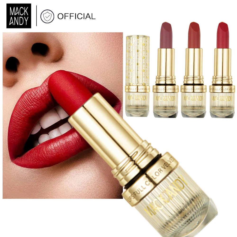 MACKANDY velours mat Essence rouge à lèvres miroitant Sexy Pigments maquillage longue durée imperméable antiadhésif tasse haut de gamme maquillage cadeaux
