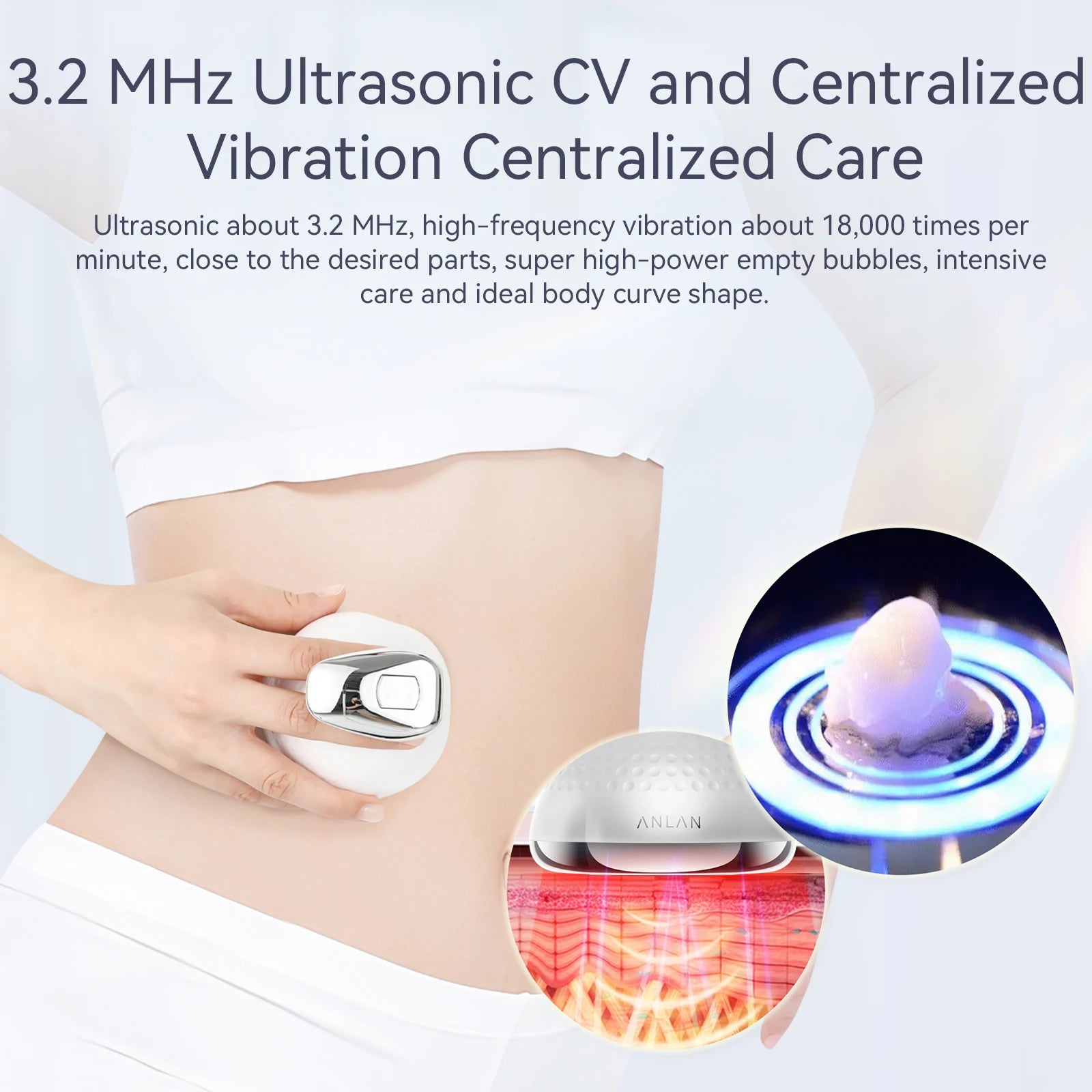 ANLAN RF corps minceur Machine 5 en 1 EMS Cavitation ultrasons gros brûleur ventre graisse brûlant mince façonnage perdre du poids masseur