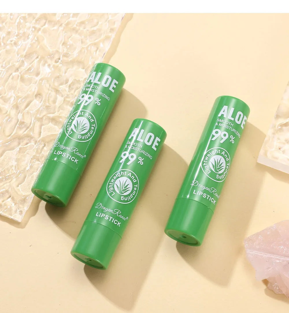 1/12 pièces Aloe rouge à lèvres couleur changeante baume à lèvres longue durée nourrir les lèvres soin maquillage hydratant aqueux rouge à lèvres