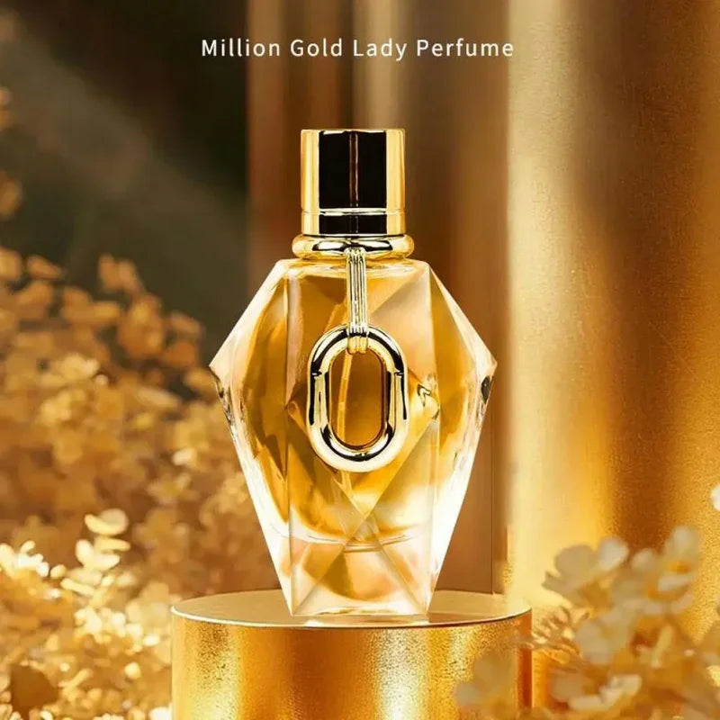 Parfum million pour femme Rose Patchouli Luxe Bois. Parfum durable doré