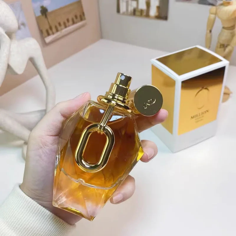 Parfum million pour femme Rose Patchouli Luxe Bois. Parfum durable doré