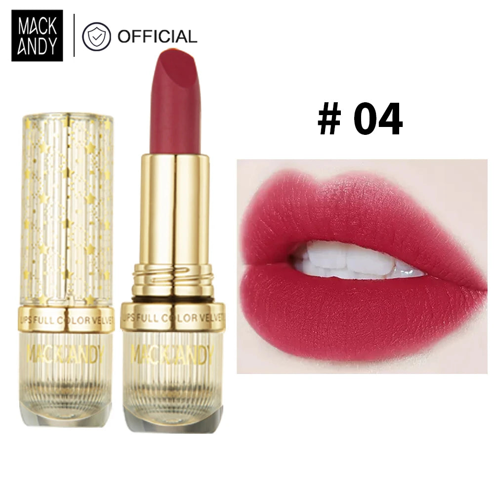 MACKANDY velours mat Essence rouge à lèvres miroitant Sexy Pigments maquillage longue durée imperméable antiadhésif tasse haut de gamme maquillage cadeaux