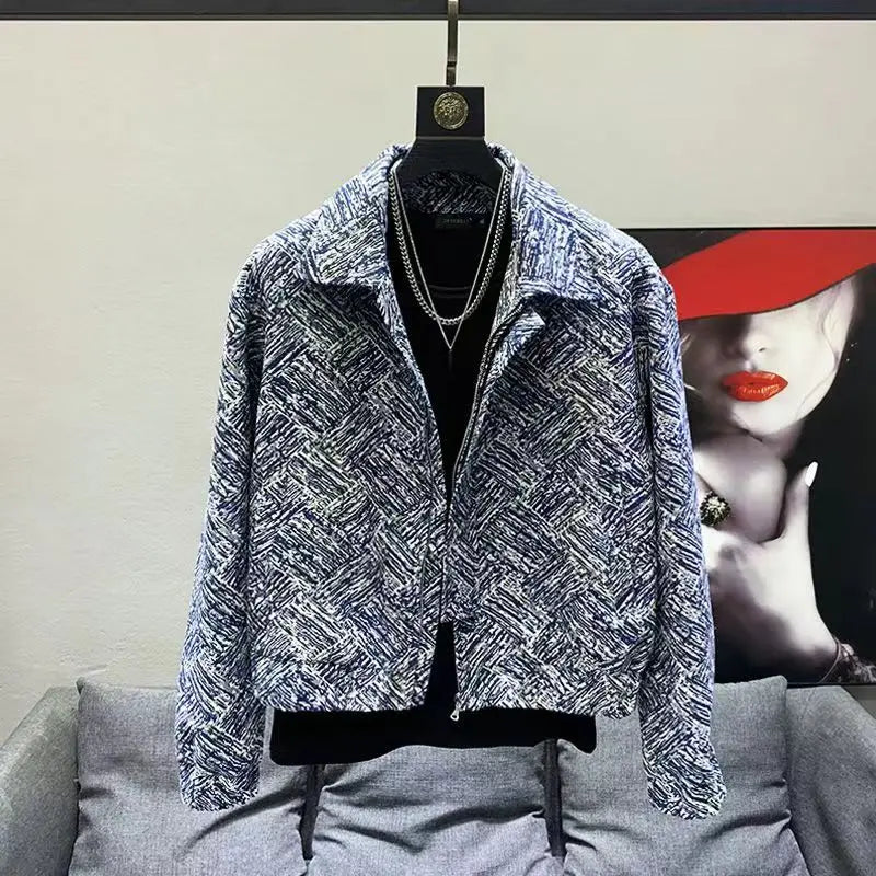Blazer Mode rétro marée de marque pour hommes veste Style décontracté printemps col rabattu ample