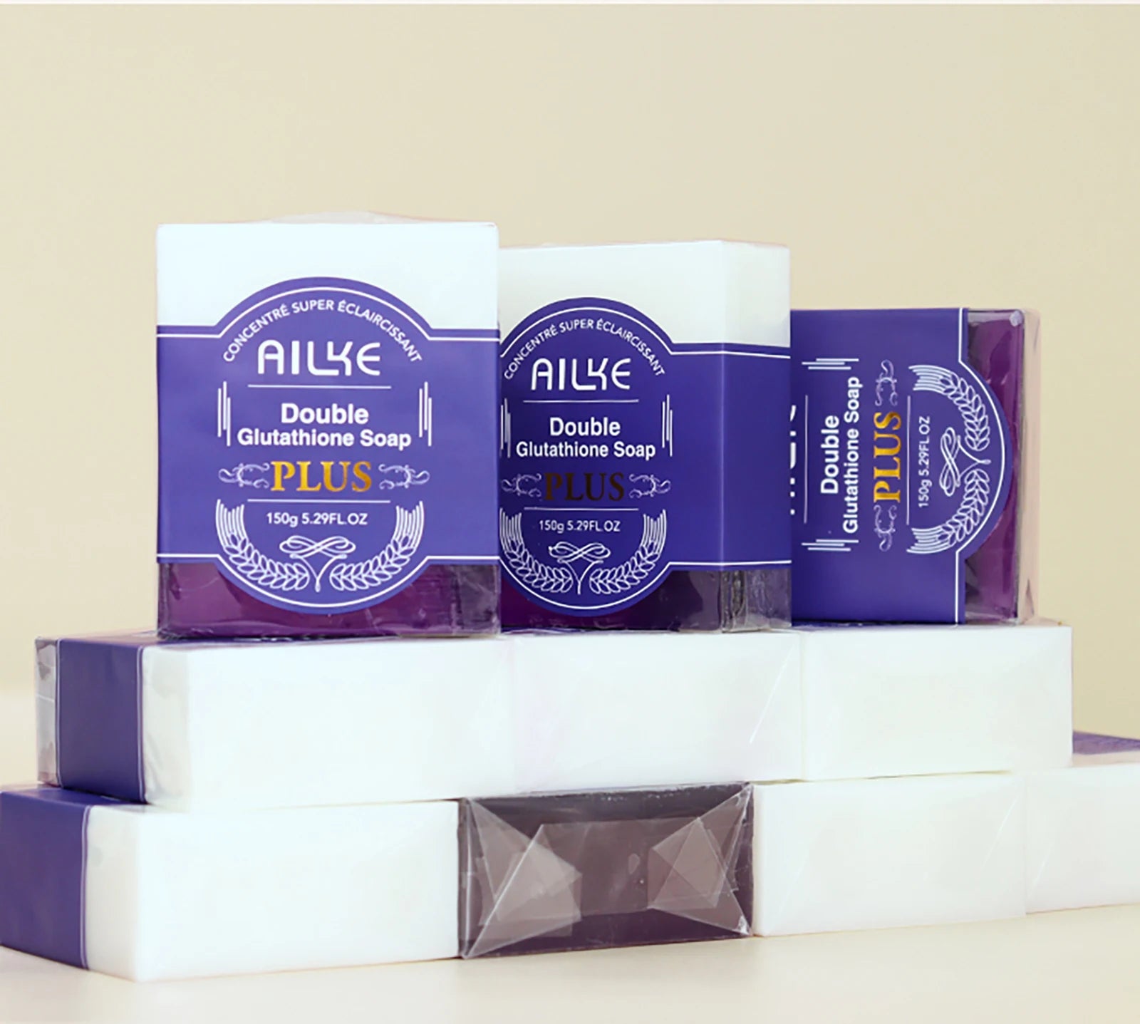 AILKE Anti taches, savon pour peau lisse, barre parfumée, pour peau noire, peau foncée, peau caramel, éclaircissant, blanchissant, pour le visage et le corps