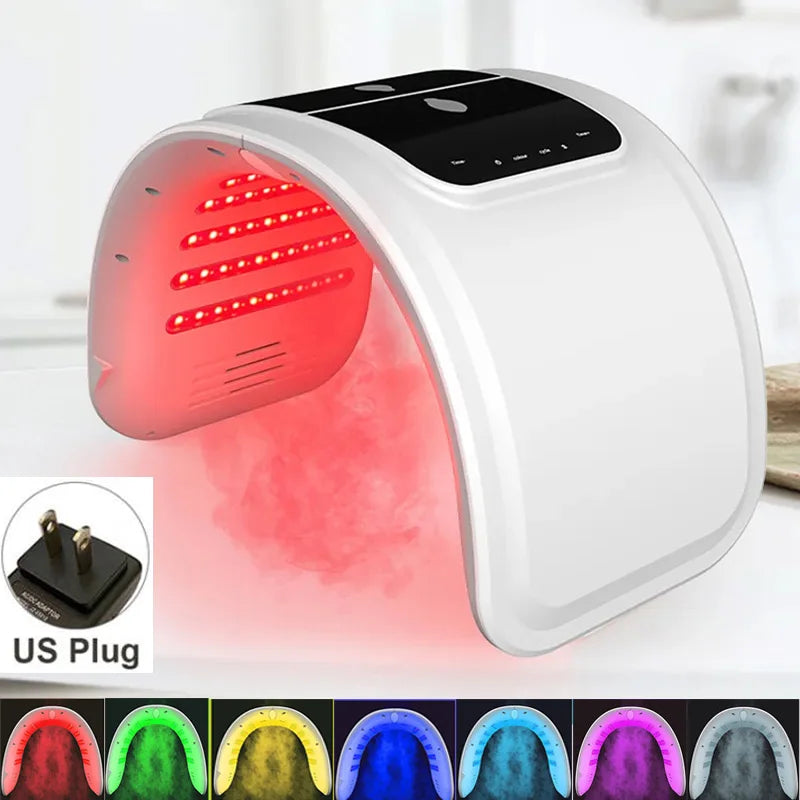 Masque Facial LED 7 couleurs, équipement PDT, SPA, dispositif de pulvérisation faciale, lumière de rajeunissement de la peau, Machines de beauté du corps pour le soins de la peau