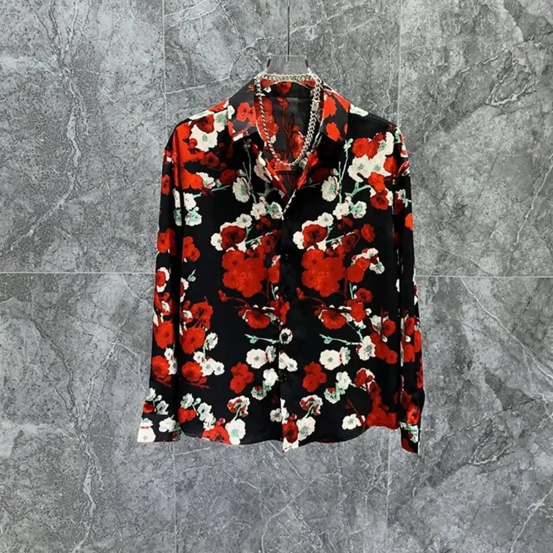 Chemise pour homme  Premium  ample, manches longues, Design décontracté et élégant, printemps été 2026