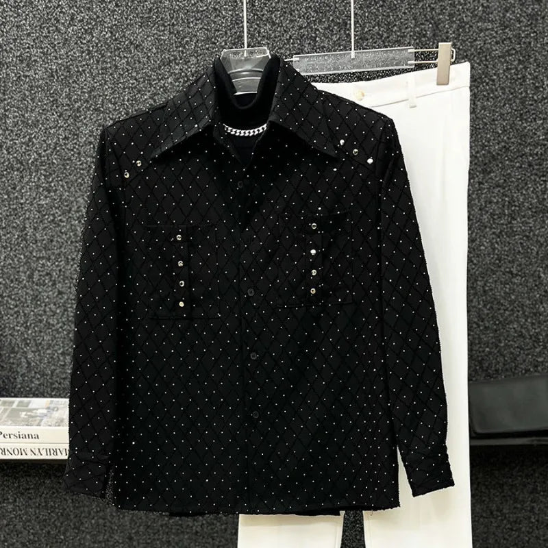 Chemise à manches longues pour hommes, Cardigan imprimé ample et assorti avec tout, nouvelle collection printemps et automne 2026