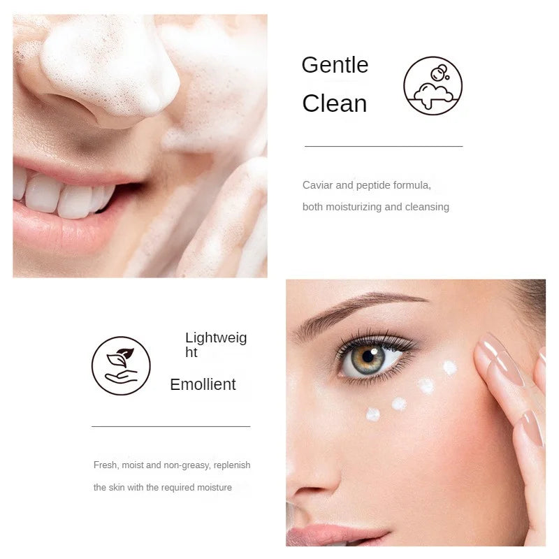 Ensemble de soins de la peau du visage avec boîte, crème pour le visage, Essence de levure de Caviar, Kit de soins de la peau hydratant, beauté et santé, costume Facial coréen, 5 pièces