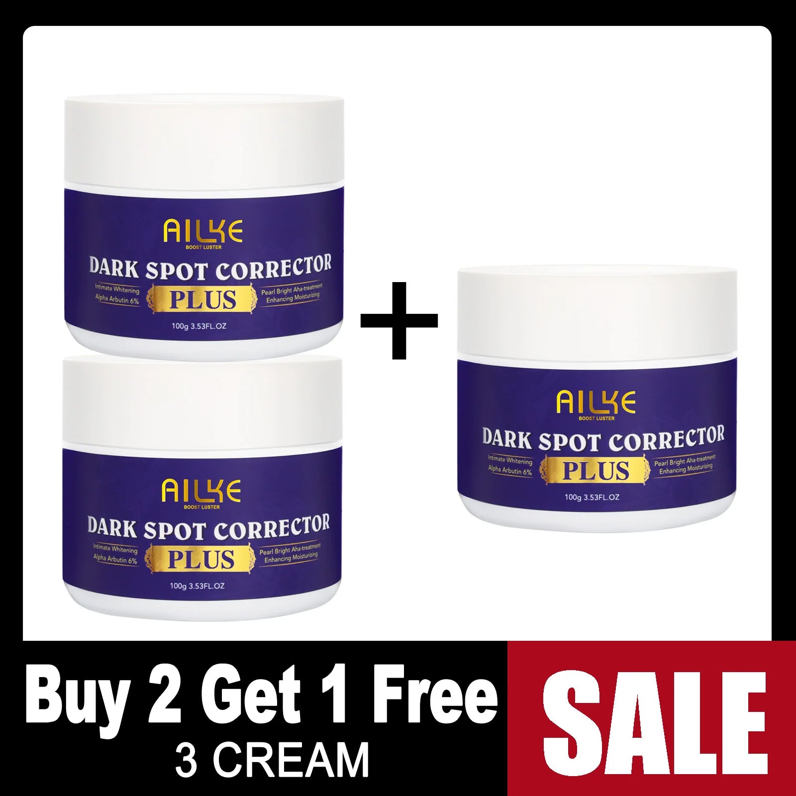 AILKE Ensemble de blanchiment double glutathion pour tous les types de peau, réduit les taches foncées, la mélanine, les taches de rousseur, le cloasma, même le teint
