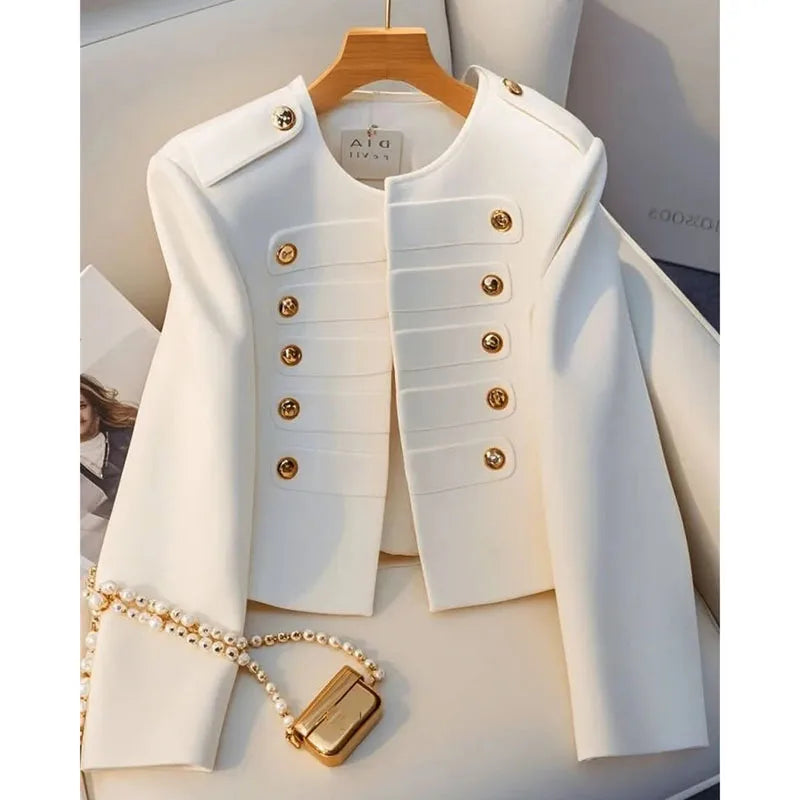 Blouse chemise vestes  pour femme automne tout-match nouveau blanc à manches longues tempérament haut dame dmanteau