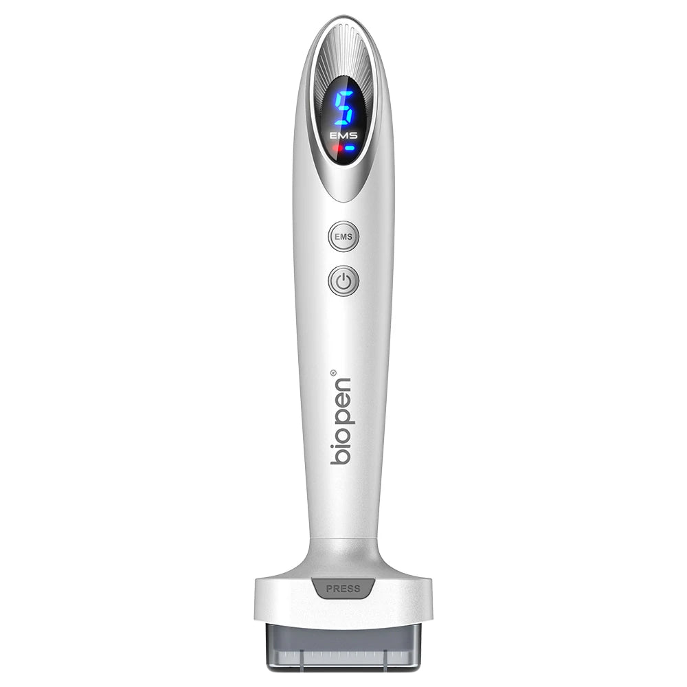 Nouveauté Derma Stamp Bio 6 LED Derma Pen EMS Vibration Microneedling équipement de beauté pour soins du visage croissance des cheveux