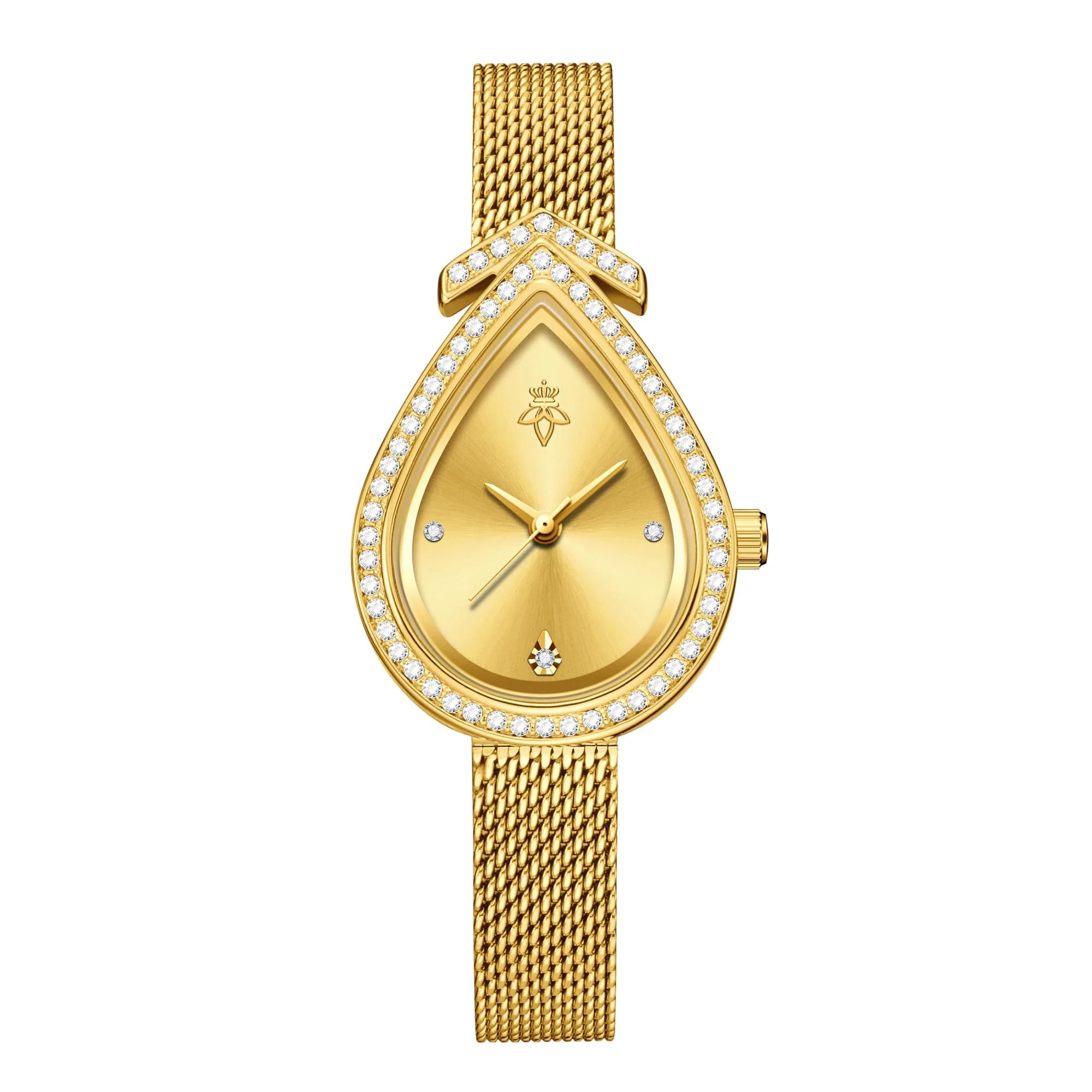 Montre de marque rétro Quartz pour femmes conception personnalisée or strass décoration montre tempérament élégant dames cadeau