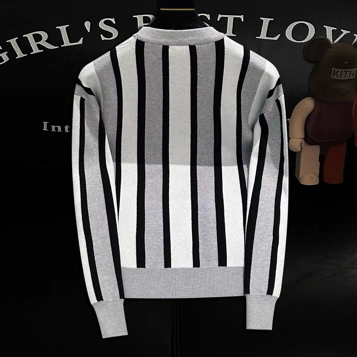 Pull de marque à rayures pour hommes, T-shirt astronomique chaud, haute qualité,ajusté,tendance de la mode, automne et hiver