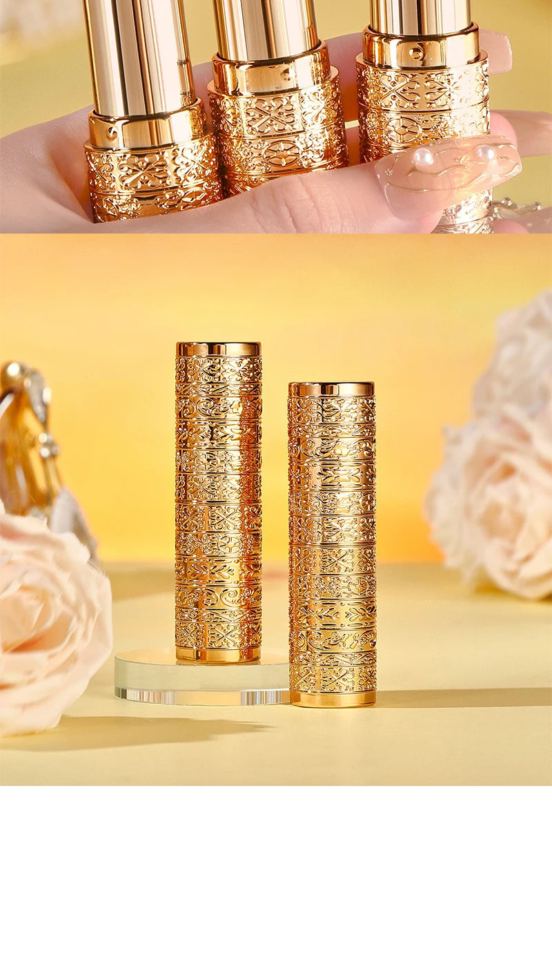 Le rouge à lèvres pétale qui change de couleur cristal pour les femmes hydrate le baume à lèvres durable et non collant