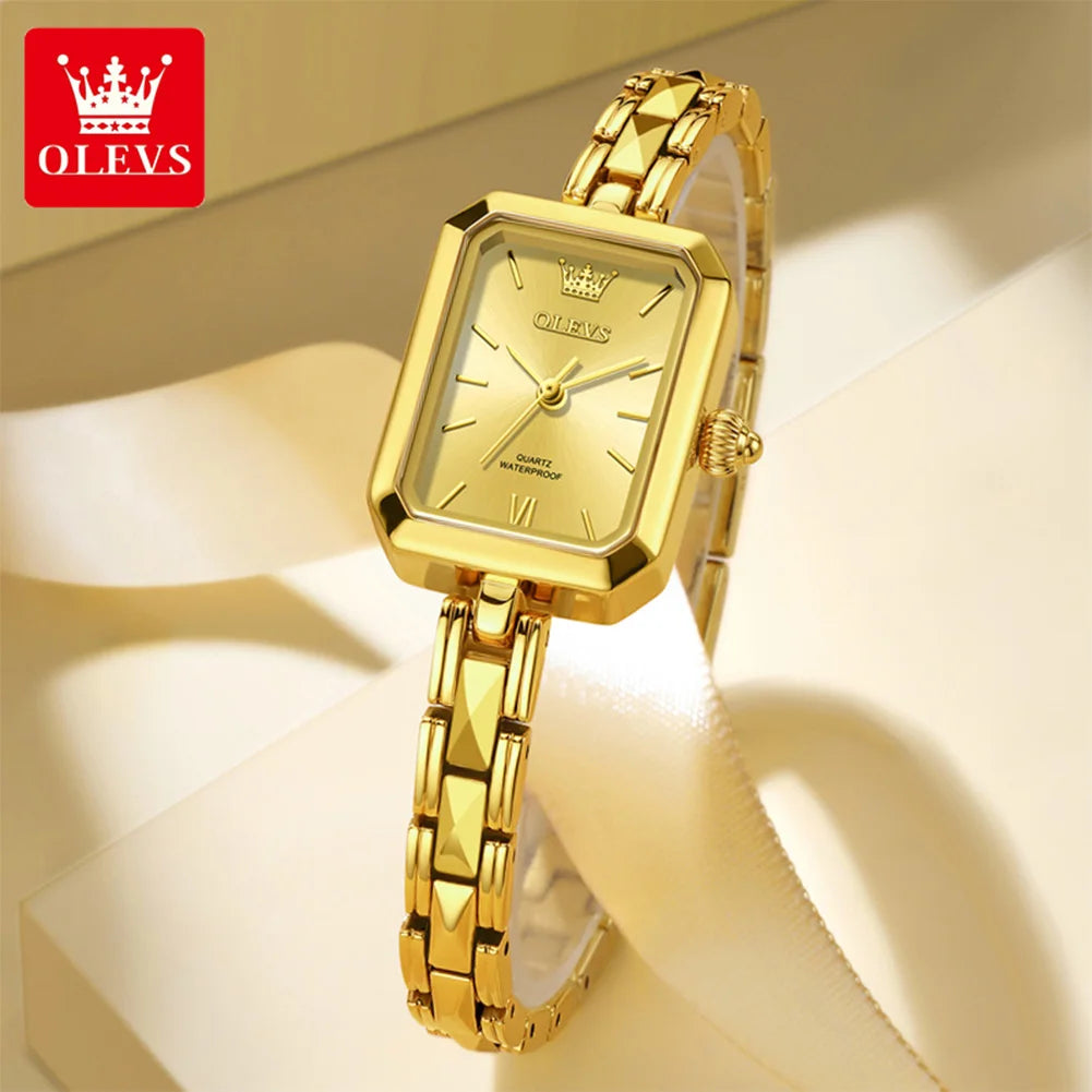 Montres pour femme Original élégant carré Quartz montre-bracelet étanche lumineux dames femme polyvalent Reloj