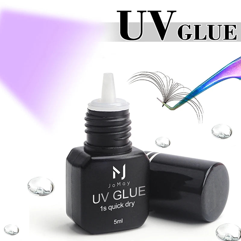 JOMAY colle UV adhésif pour Extensions de cils 0.1S séchage rapide forte colle d'extension de faux cils colle UV longue durée pour cils
