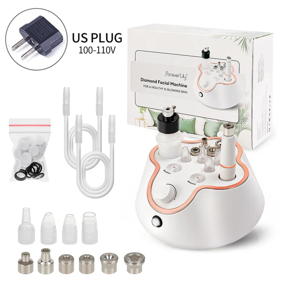 Foreverlily-Machine à éplucher le visage en diamant à usage domestique, Machine de beauté professionnelle, Pulvérisation d'eau, Fonction MicrodermDelhi