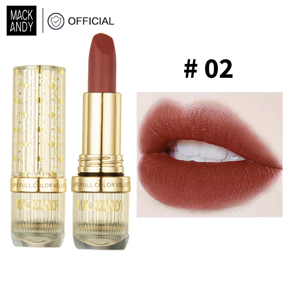 MACKANDY velours mat Essence rouge à lèvres miroitant Sexy Pigments maquillage longue durée imperméable antiadhésif tasse haut de gamme maquillage cadeaux