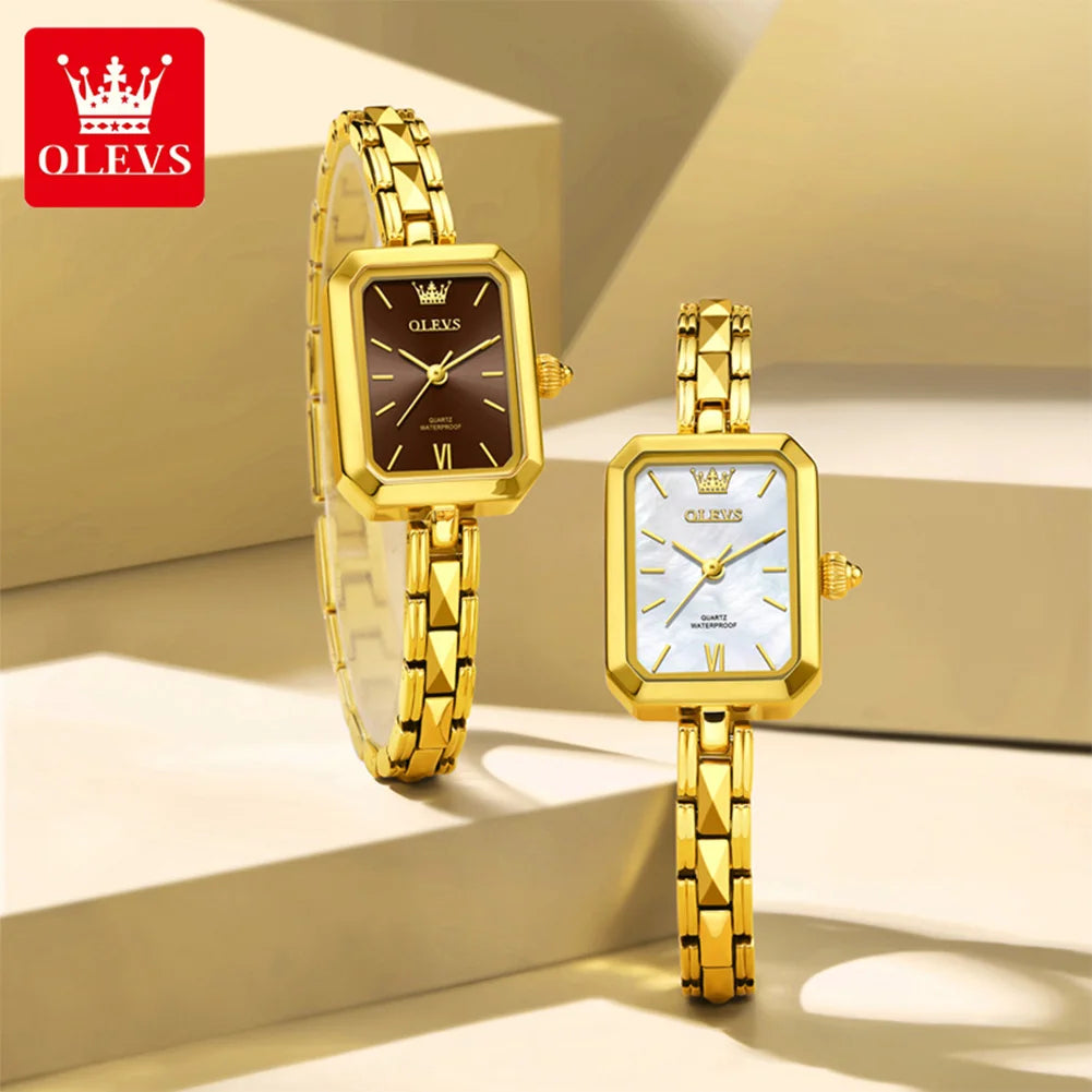 Montres pour femme Original élégant carré Quartz montre-bracelet étanche lumineux dames femme polyvalent Reloj