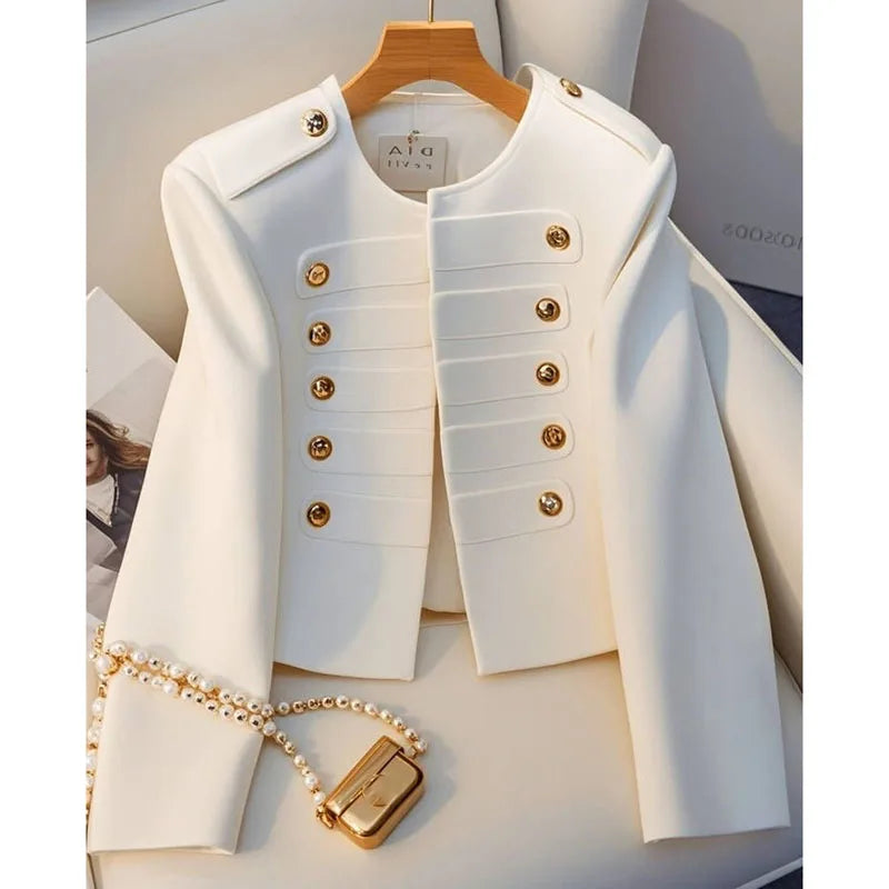 Blouse chemise vestes  pour femme automne tout-match nouveau blanc à manches longues tempérament haut dame dmanteau