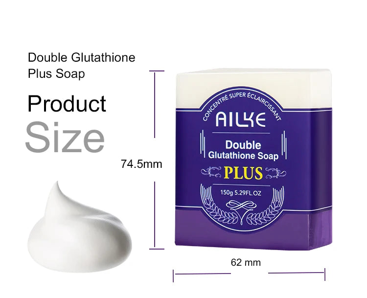 AILKE Anti taches, savon pour peau lisse, barre parfumée, pour peau noire, peau foncée, peau caramel, éclaircissant, blanchissant, pour le visage et le corps