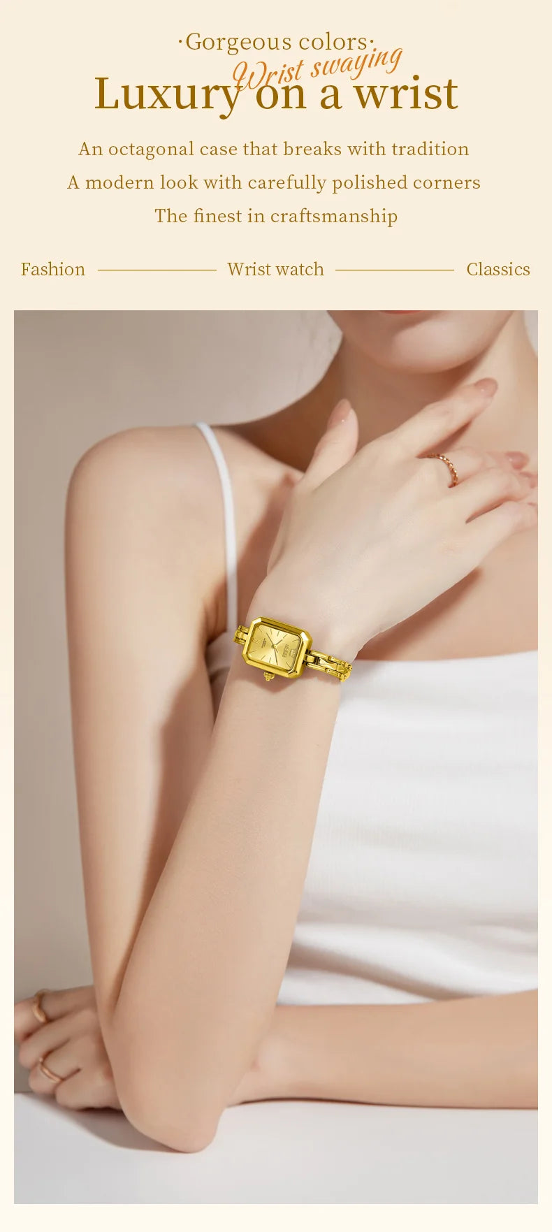 Montres pour femme Original élégant carré Quartz montre-bracelet étanche lumineux dames femme polyvalent Reloj