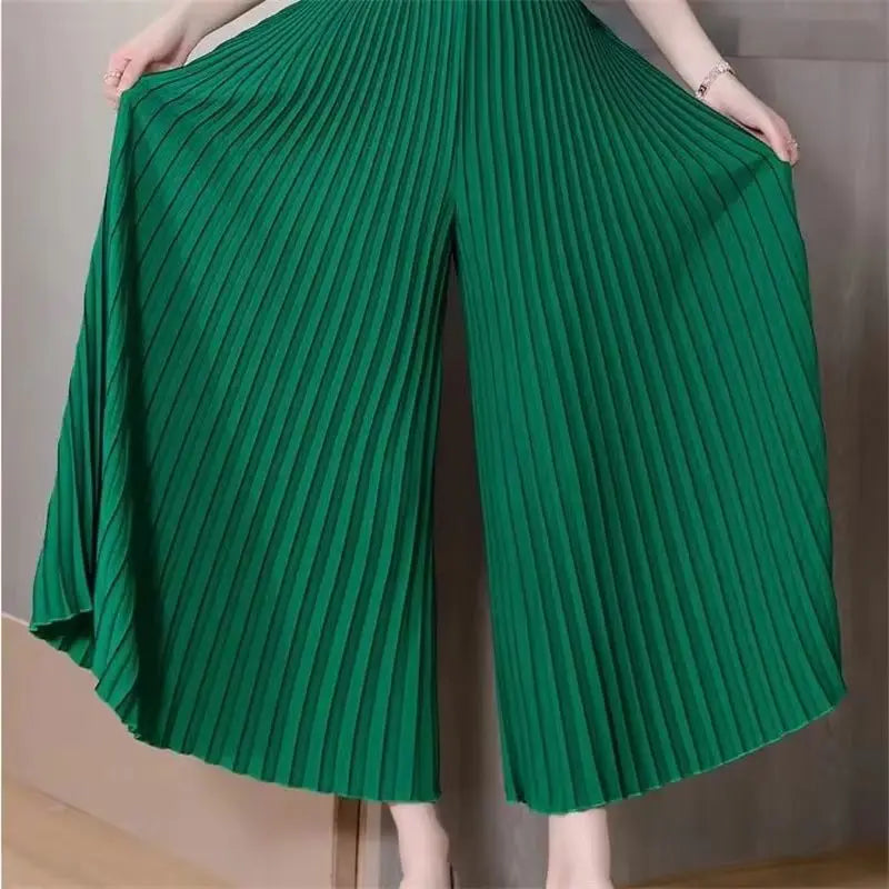 Pantalon plissé pour femmes, Slim, ample, taille haute, droit, jambes larges, mode printemps été 2026