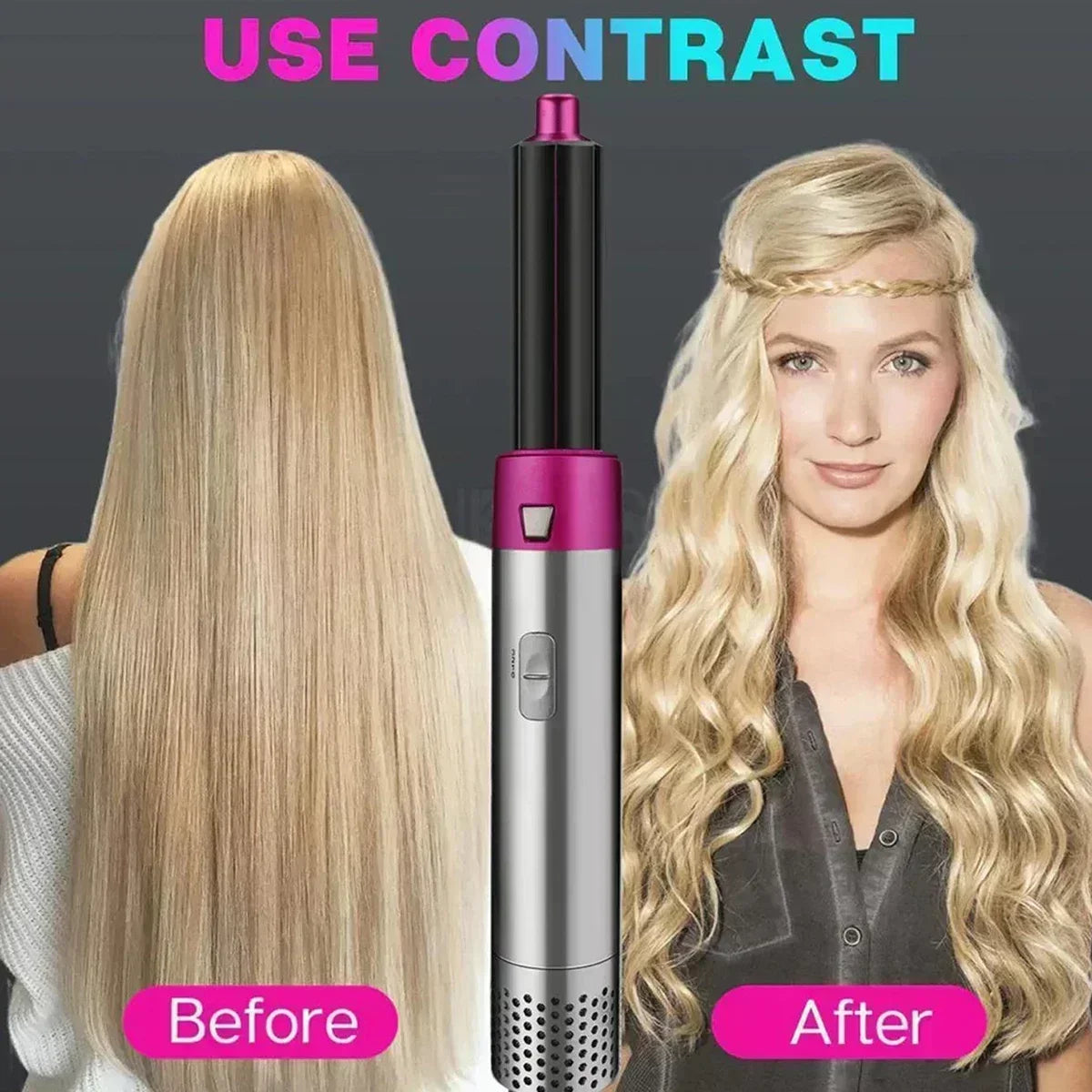 Nouveau 5 in1 cheveux Multi Styler sèche-cheveux fer à friser lisseur brosse à cheveux pour tous les Types de cheveux