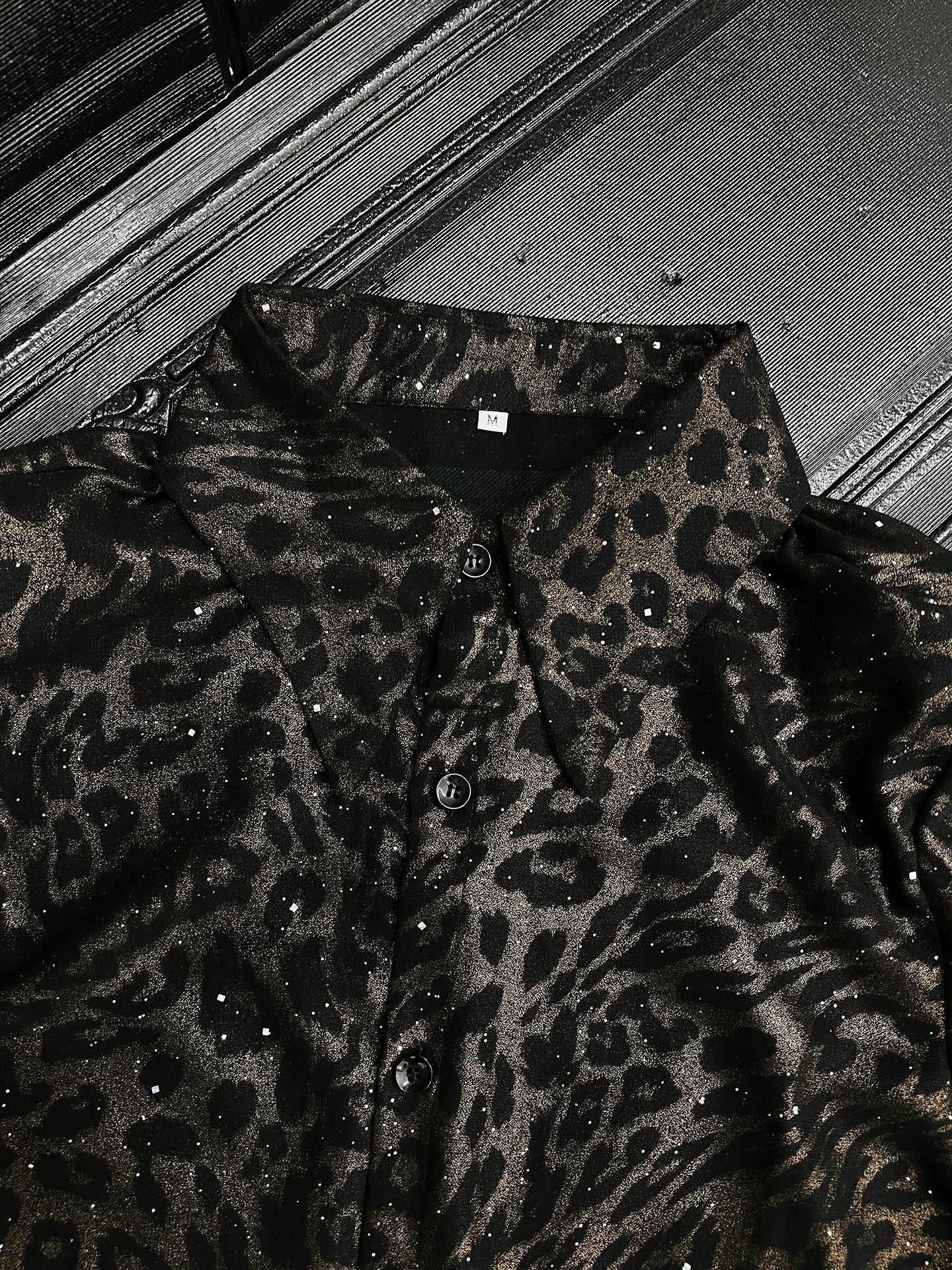 Chemises à manches longues pour hommes, de luxe,leopard  rétro, diamant, été 2026