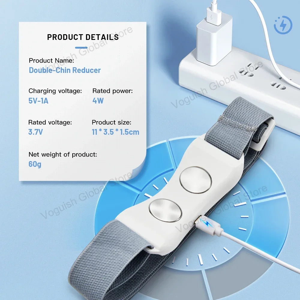 Ohio eur facial à double vibration pour le ruisseau, appareil de beauté, lifting du visage, ceinture de mise en forme, V-Line Up, Ems Facial Lifter
