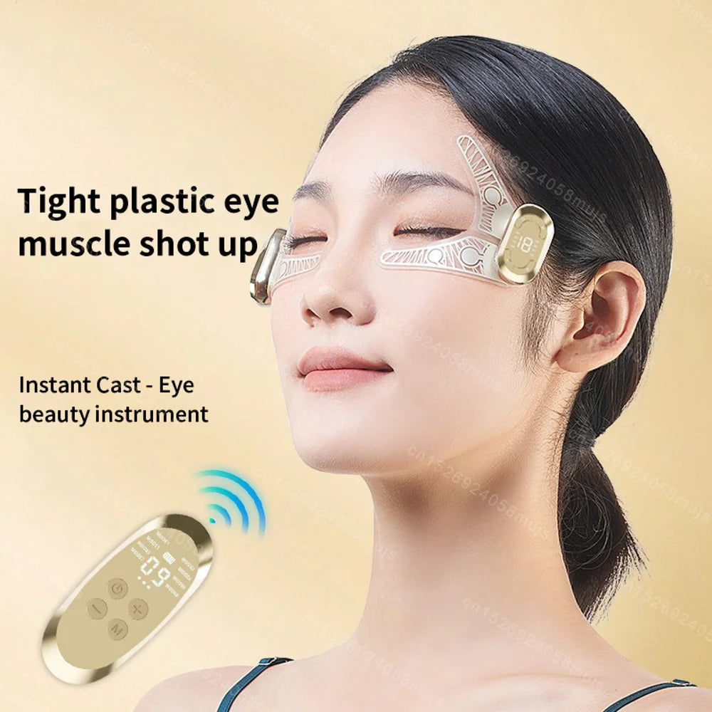 Appareil de soins oculaires à micro-courant à impulsions EMS, masseur oculaire pour Charleroi, massage de la fatigue, vagin noir, gonflement des yeux, anti-déformable