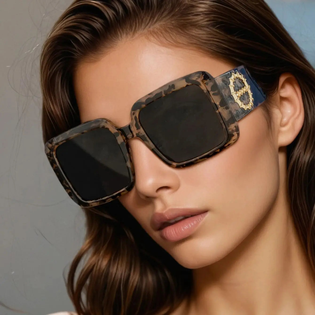 Cyclisme 2 pièces marque lunettes de soleil carrées pour femmes hommes marque Design luxe lunettes de soleil classique Vintage femme nuances lunettes UV400