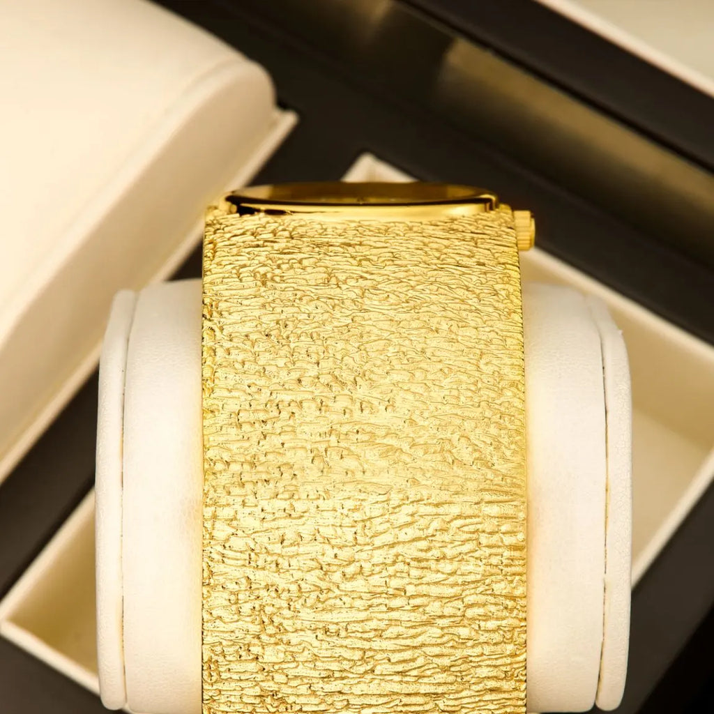 YaLaLuSi luxe femmes Bracelet montre à Quartz de luxe Style Vintage or montre pour femme pour fête dames cadeau