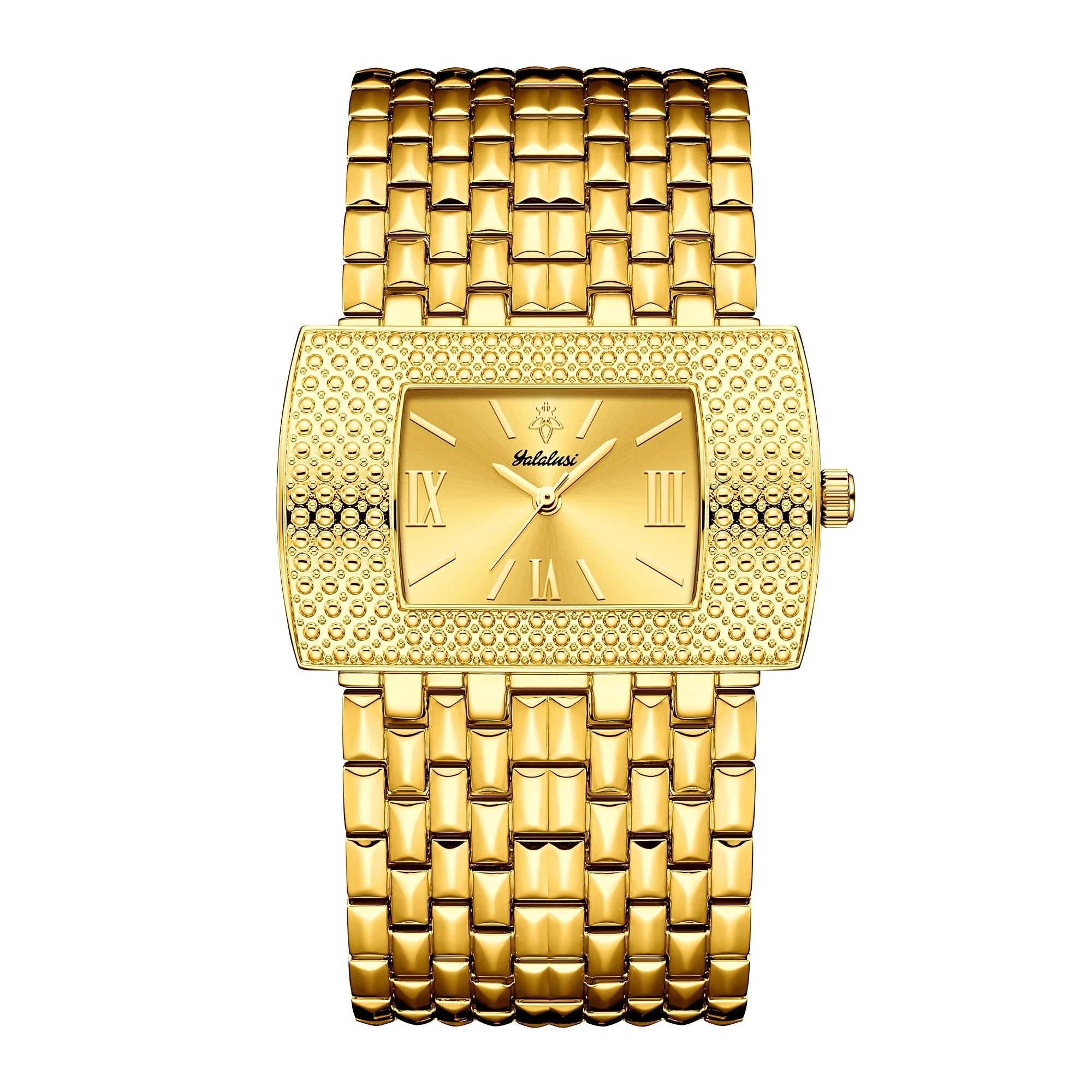 montre à Quartz sculptée pour femmes, couleur or, Style élégant et magnifique avec boîte, dissolvant de montre, nouveau placage ionique, tendance 2024
