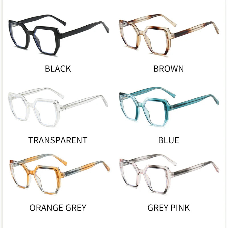 Lunettes carrées anti-Blu-Ray pour hommes et femmes, lunettes transparentes vintage, monture optique, lunettes d'ordinateur, mode respirante