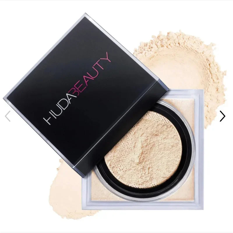 Huda Beauty – poudre à réglage délicat, durable, sans perte, contrôle du maquillage, verrouillage de l'huile, humidité, créer un maquillage de Base zéro pores