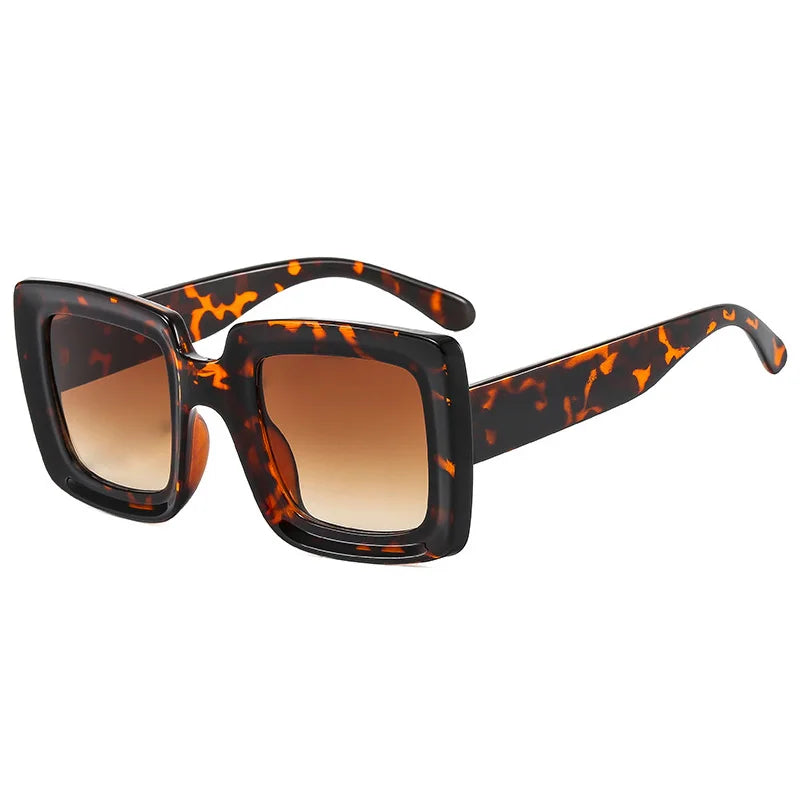 OEC CPO-Lunettes de soleil carrées punk pour femmes et hommes, lunettes de soleil multicolores, nuances colorées, lunettes de mode, UV400, tendance, femme, steampunk